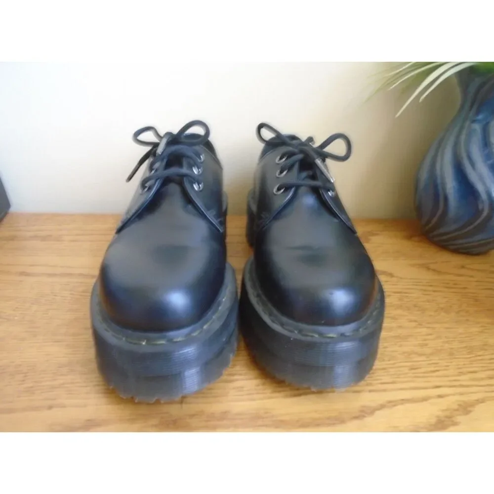 Dr. Martens 1461 Quad platform Oxfords Women’s Black Size 9 ladies